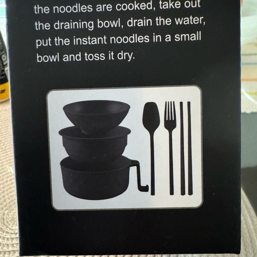 CWC Black Ramen Bowl Set - Picture 7 of 7